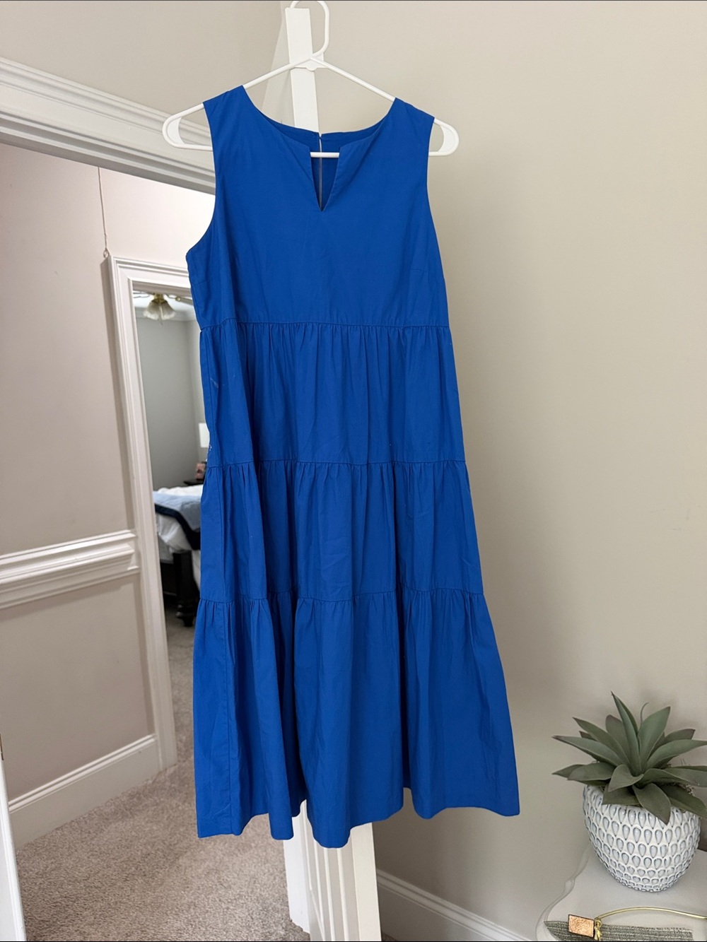 Banana Republic Factory Sp Royal Blue v-neck Sundress, Exc. Cond.
